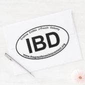 IBD - Crohns Colitis - Oval Sticker (Umschlag)