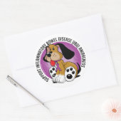 IBD Dog Runder Aufkleber (Umschlag)