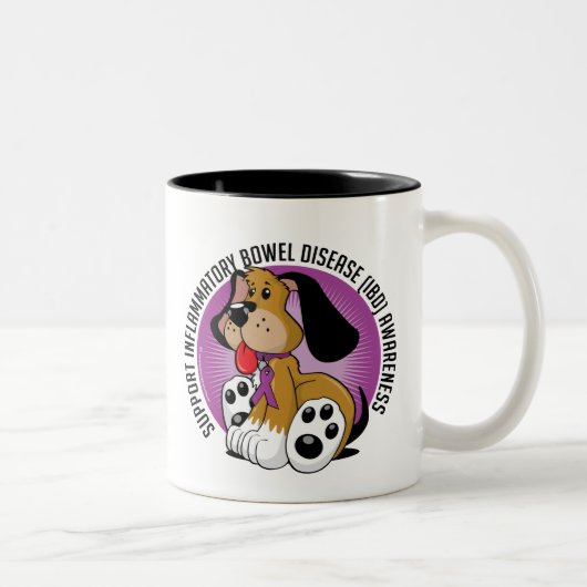 IBD-Hund Zweifarbige Tasse (Rechts)
