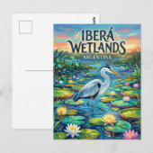 Iberá-Feuchtgebiete Argentinien Postkarte (Vorne/Hinten)