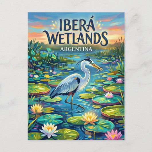 Iberá-Feuchtgebiete Argentinien Postkarte (Vorderseite)