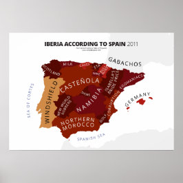 Iberia nach Spanien Poster
