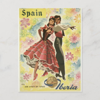 Iberia Vintage Postkarte