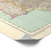 Iberische Halbinsel Poster (Ecke)