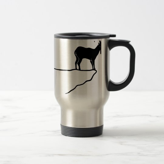 ibex capricorn steinbock mountain goat sheep climb reisebecher