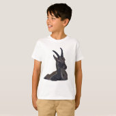 Ibex Goat Animal Art Kids T-Shirt (Vorne ganz)