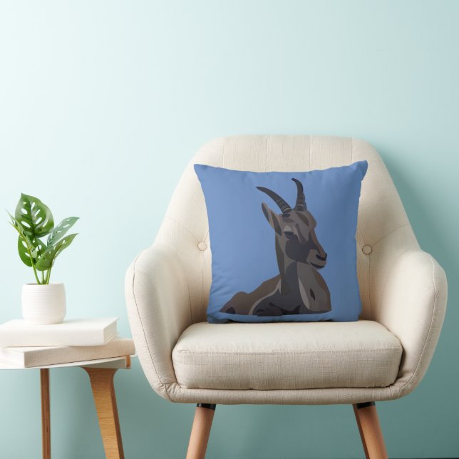 Ibex Goat Art Kissen (Stuhl )