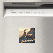 Ibex im Schweizer Nationalpark Schweiz Magnet (In Situ (Geschirrspüler))