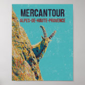 Ibex in Mercantour, Alpen, Frankreich Poster (Vorne)