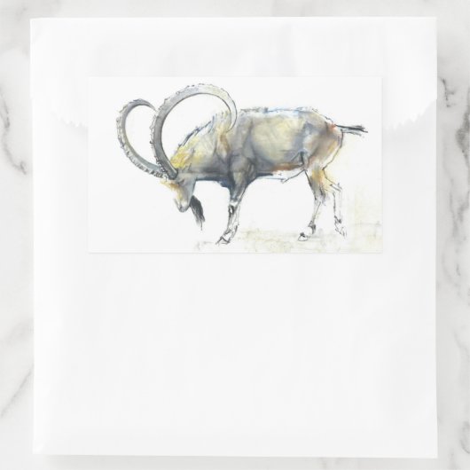 Ibex Nubian 2008 Rechteckiger Aufkleber (Tasche)