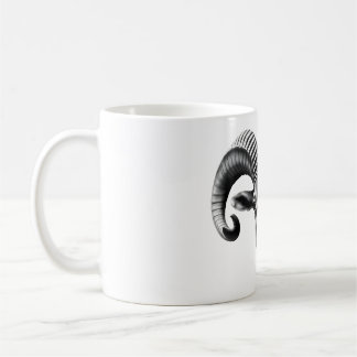 Ibex Power: Realistisches Schwarz & Weiß Head Desi Kaffeetasse