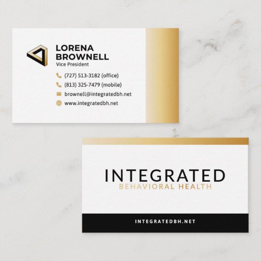 IBH Visitenkarten: Lorena Visitenkarte (Vorne/Hinten)