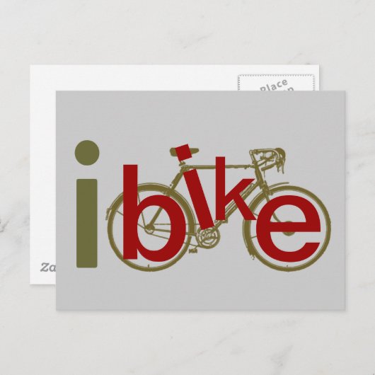 ibike ~ Liebe Postkarte (Vorne/Hinten)
