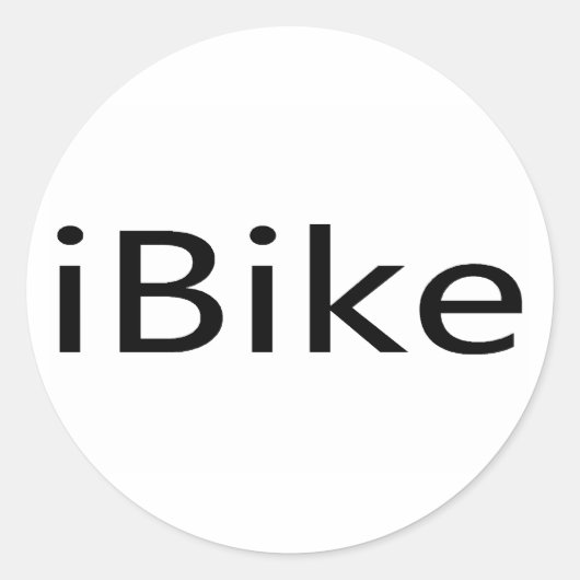 iBike Runder Aufkleber (Vorderseite)