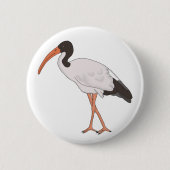 Ibis Bin Chicken Bird Button (Vorderseite)