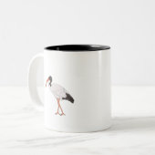 Ibis Bin Chicken Bird Zweifarbige Tasse (Vorderseite Links)