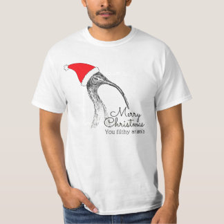 Ibis / Bin Chicken Frohe Weihnachts-Filthy-Animals T-Shirt