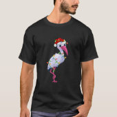 Ibis Bird Lover Lighting Xmas Weihnachtsmannmütze T-Shirt (Vorderseite)