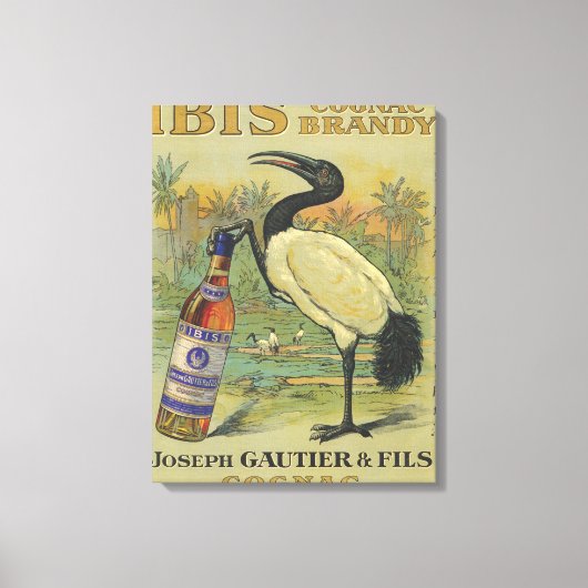 Ibis Cognac - Joseph Gautier & Fils Promo Leinwanddruck (Vorderseite)