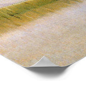 Ibis-Fliegen über Feuchtgebiete, Vintage Vögel Poster (Ecke)