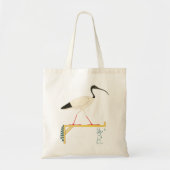 Ibis Illustration & Thoth Hieroglyphischer T - Shi Tragetasche (Vorne)