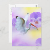 Ibis und Pansy Postcard Postkarte (Vorne/Hinten)