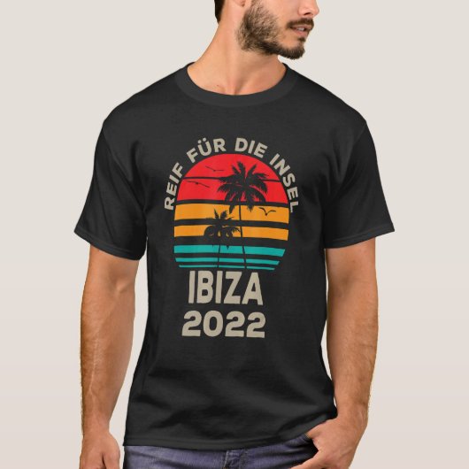 Ibiza 2022 Palm Tree Restart Outfit T-Shirt (Vorderseite)