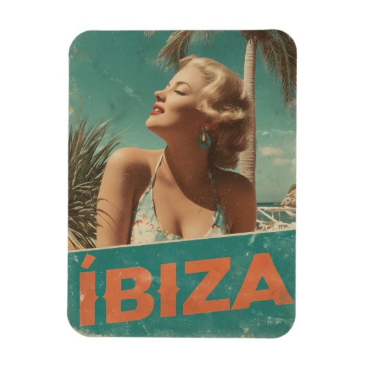 Ibiza 50er Vintag Magnet (Vertikal)