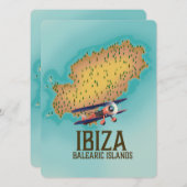 Ibiza Baleareninseln Kartenplakat (Vorne/Hinten)