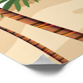 Ibiza Beach Party Reiseplakat Poster (Ecke)