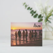 Ibiza Beach Postcard Postkarte (Stehend Vorderseite)