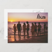 Ibiza Beach Postcard Postkarte (Vorne/Hinten)