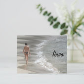Ibiza Beach Postcard Postkarte (Stehend Vorderseite)