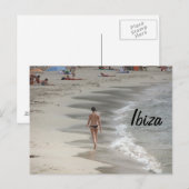 Ibiza Beach Postcard Postkarte (Vorne/Hinten)