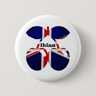 Ibiza Cherries 6 cm Abzeichen rund Button