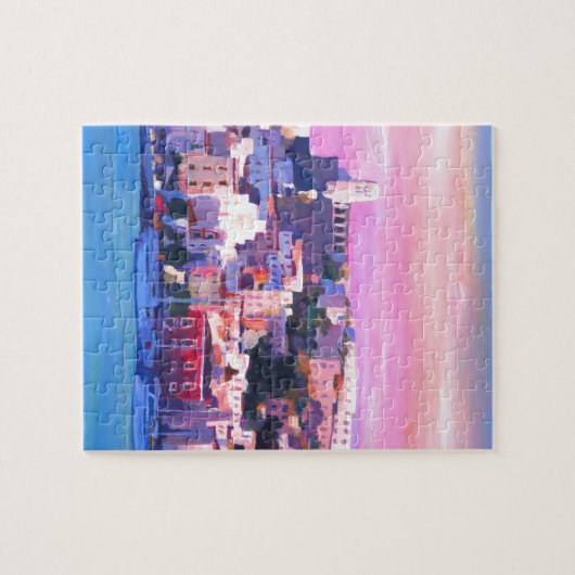 Ibiza Eivissa alte Stadt-und Hafen-Perle Puzzle (Horizontal)