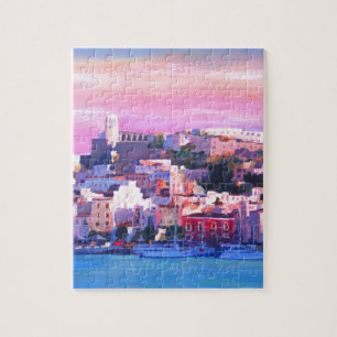 Ibiza Eivissa alte Stadt-und Hafen-Perle Puzzle