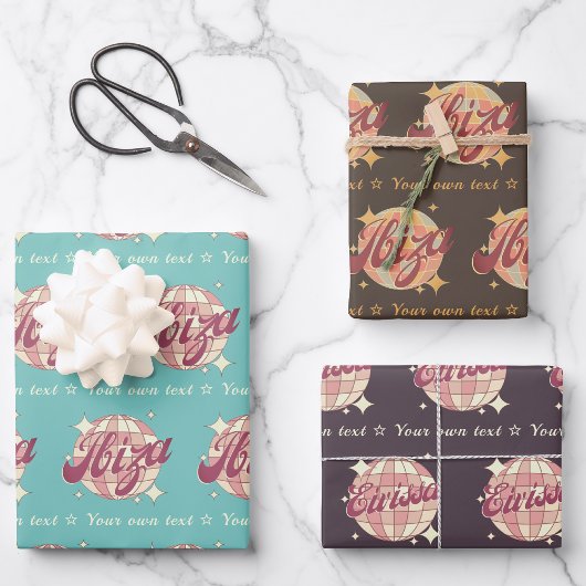 Ibiza Eivissa Spanien Geschenkpapier Set