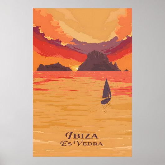Ibiza Es Vedra Reiseplakat Poster (Vorne)