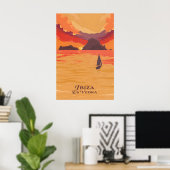 Ibiza Es Vedra Reiseplakat Poster (Heimbüro)