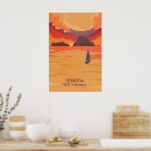 Ibiza Es Vedra Reiseplakat Poster (Küche)