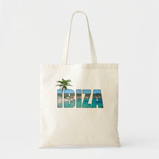 Ibiza Espana Beach Palm Tree Party Zielort Gi Tragetasche (Vorne)