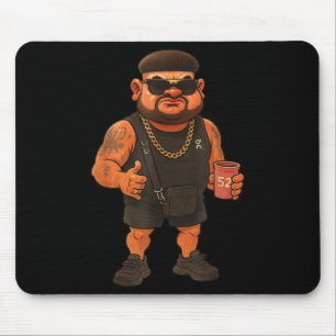 Ibiza Final Boss Meme Funny Holiday Haircut Jokes Mousepad