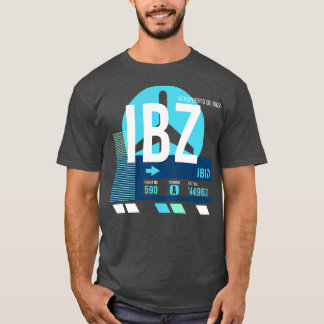 Ibiza IBZ Airport Code Gepäckstück Tag A T-Shirt