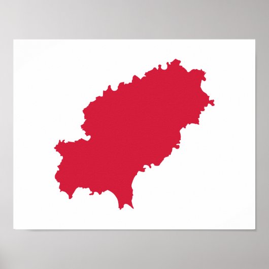 Ibiza-Karte Poster (Vorne)