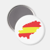 Ibiza-Konturmarkensymbol Magnet (Vorderseite/Rückseite)