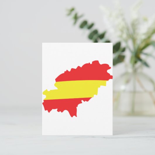 Ibiza-Konturmarkensymbol Postkarte (Stehend Vorderseite)