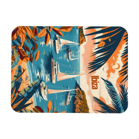 Ibiza-Küste Magnet (Horizontal)