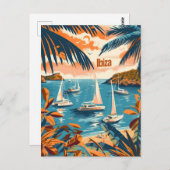 Ibiza-Küste Postkarte (Vorne/Hinten)