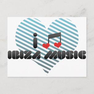 Ibiza Musikfan Postkarte